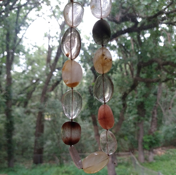 large RUTILATED QUARTZ NECKLACE statement - Picture 11 of 11